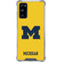 University of Michigan M Logo Yellow Galaxy S20 FE Clear Case